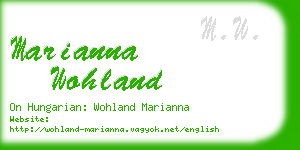 marianna wohland business card